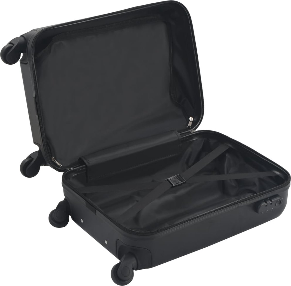 Vidaxl Harde Koffer Abs - Zwart