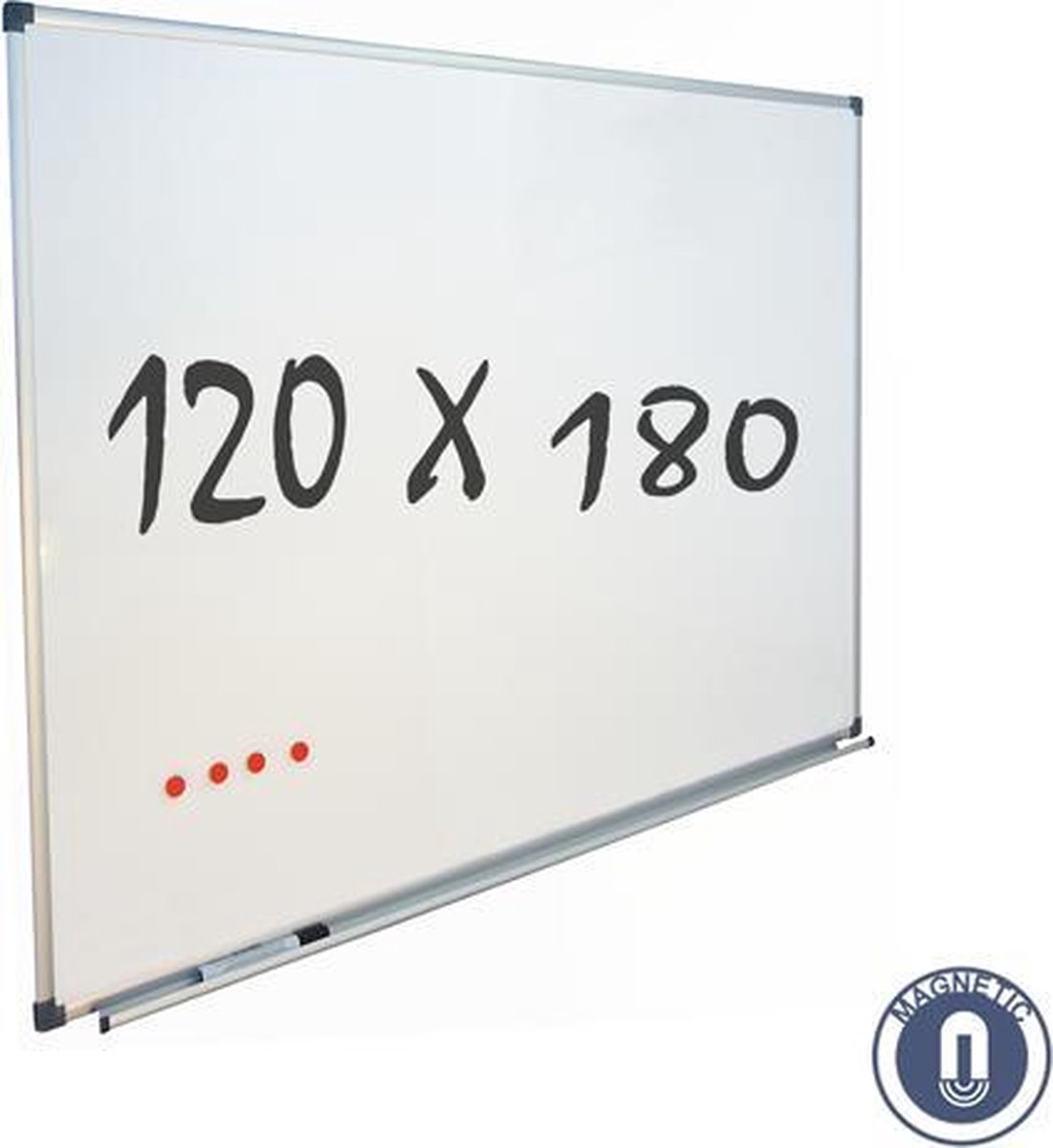 IVOL Whiteboard 120x180 Cm - Magnetisch