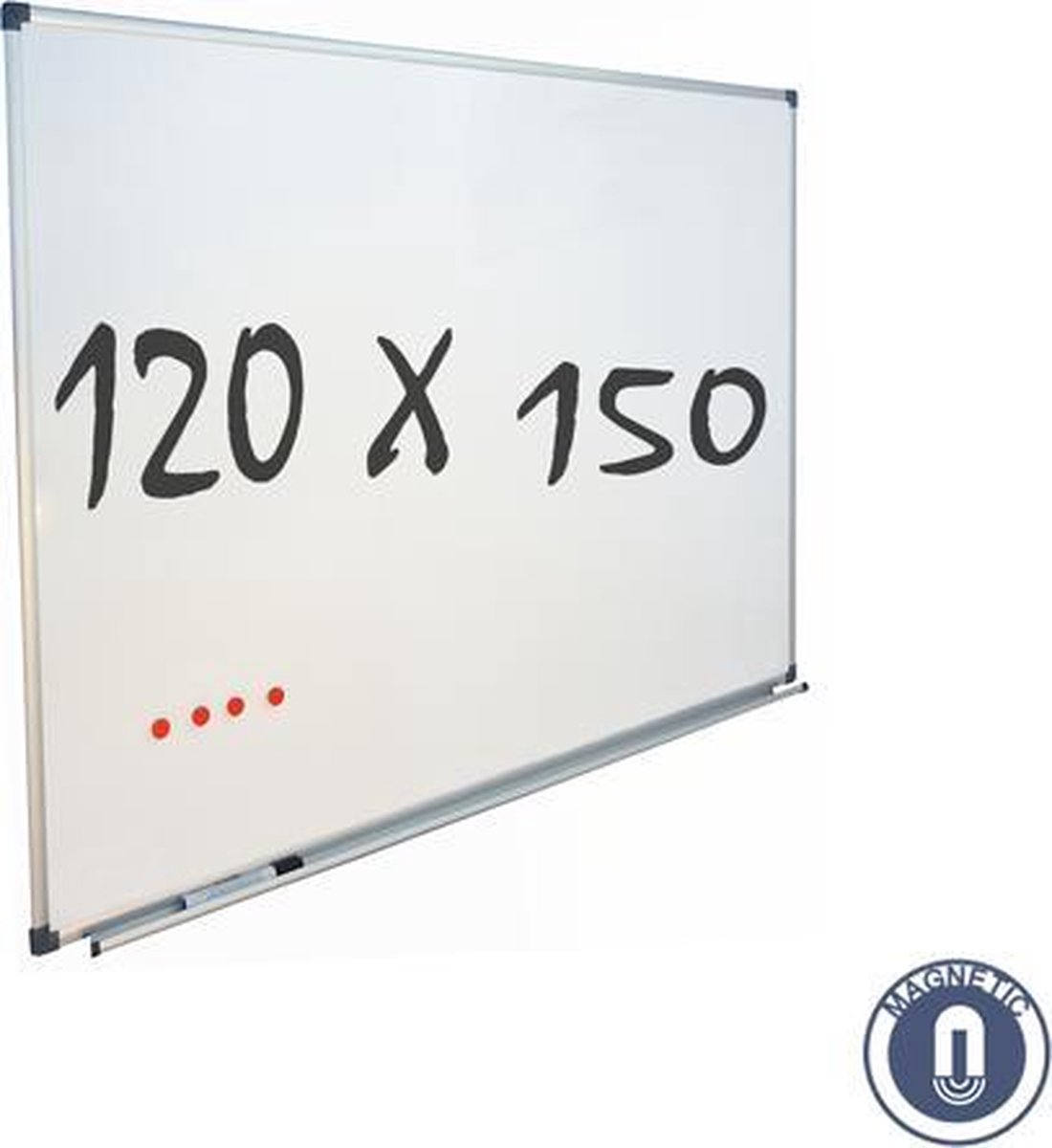 IVOL Whiteboard 120x150 Cm - Magnetisch
