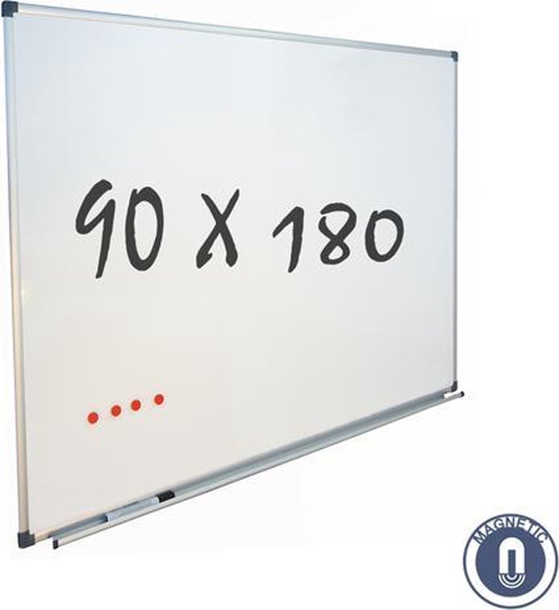 IVOL Whiteboard 90x180 Cm - Magnetisch