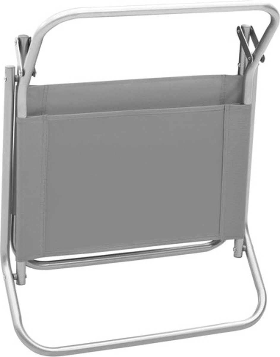 Vidaxl Strandstoelen 2 St Inklapbaar Stof - Grijs