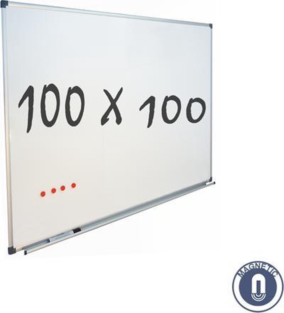 IVOL Whiteboard 100x100 Cm - Magnetisch