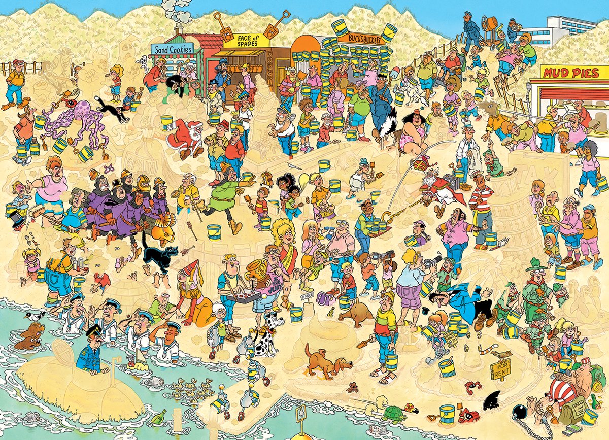 Jumbo Jan Van Haasteren Zandsculpturen 2000 Stukjes