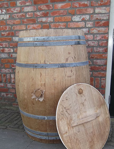 Warentuin Collection Regenton 200 Liter met losse deksel met handvat