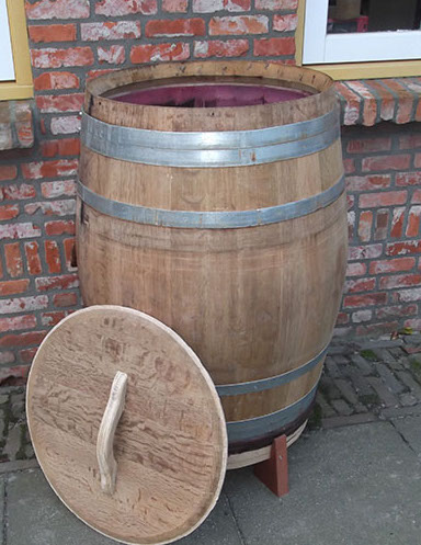 Warentuin Collection Regenton 200 Liter met losse deksel en onderzetter