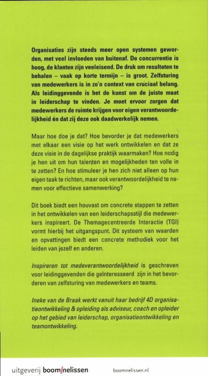 Boom Uitgevers Inspireren tot medeverantwoordelijkheid
