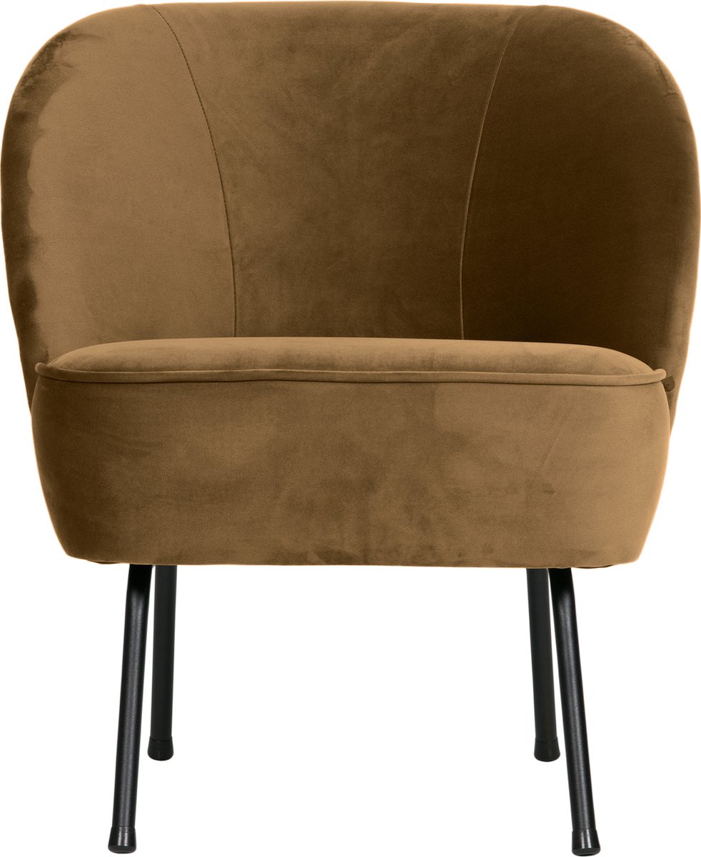 BePureHome Vogue Fauteuil - Fluweel - Honing - 69x57x70 - Geel