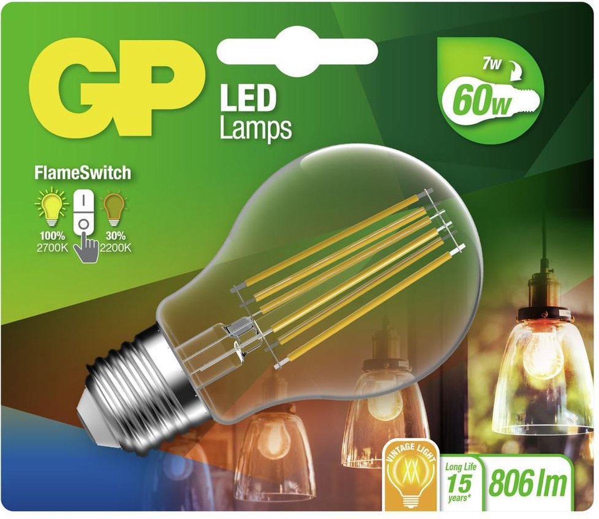 GP Ledlamp E27 - Warmwit