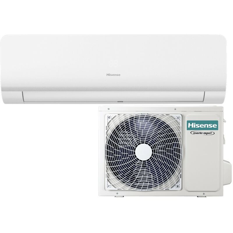 Hisense - Aire Acondicionado Split 1x1 Con 2.236 Frig/h Y 2.322 Kcal/h - KC25YR03 Blanco