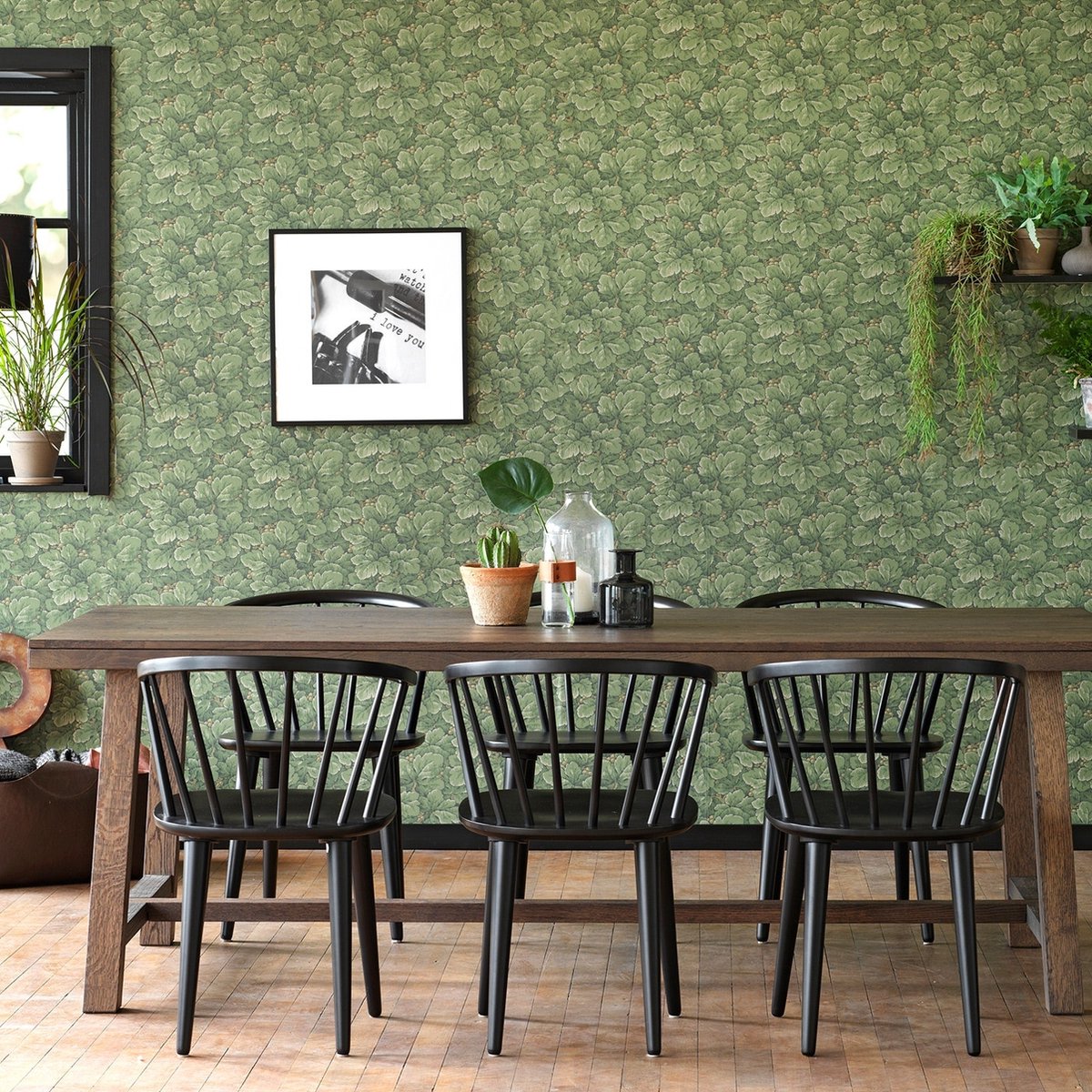 Rowico Home Carmen houten spijlenstoel - set van 2 - Zwart