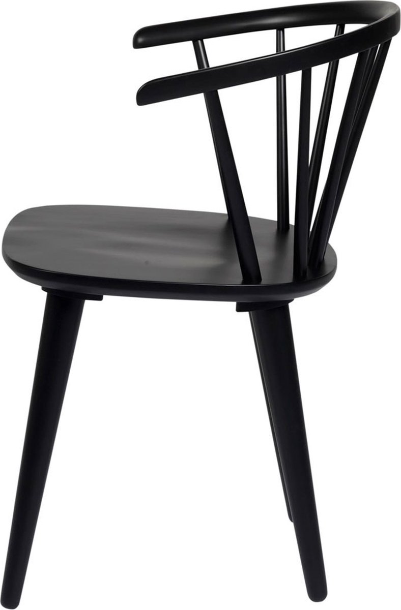 Rowico Home Carmen houten spijlenstoel - set van 2 - Zwart