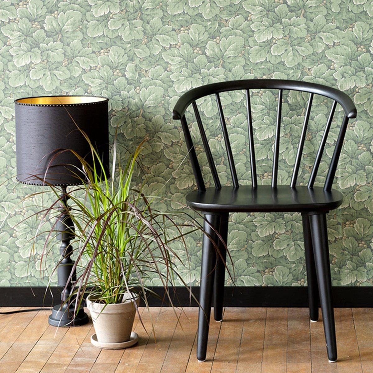 Rowico Home Carmen houten spijlenstoel - set van 2 - Zwart