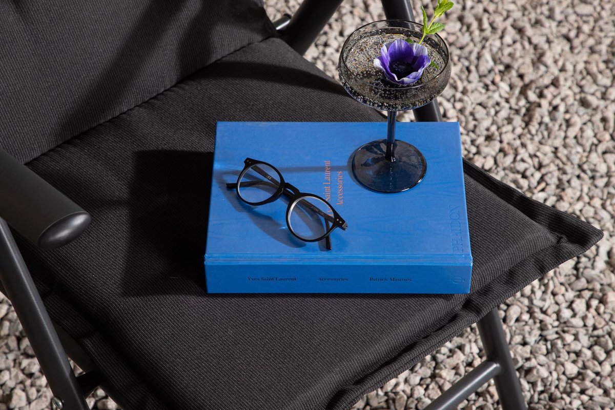 Hioshop Cus tuinkussen voor tuinstoel 5 pos.. - Zwart