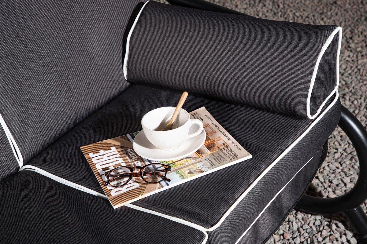 Hioshop Cus tuinkussen voor hangmat. - Grijs