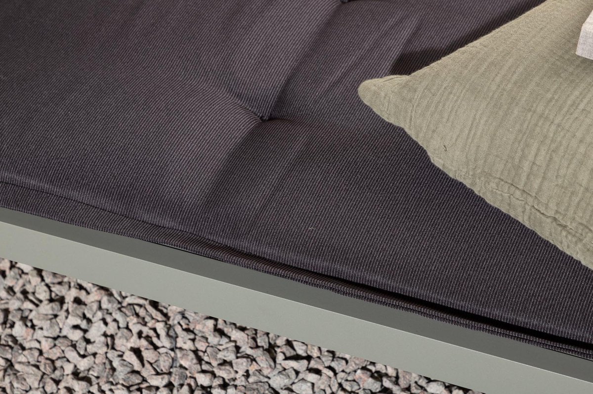 Hioshop Cus tuinkussen voor ligstoel donker. - Grijs