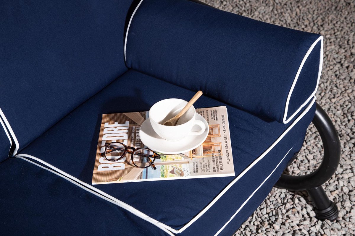 Hioshop Cus tuinkussen voor hangmat. - Blauw