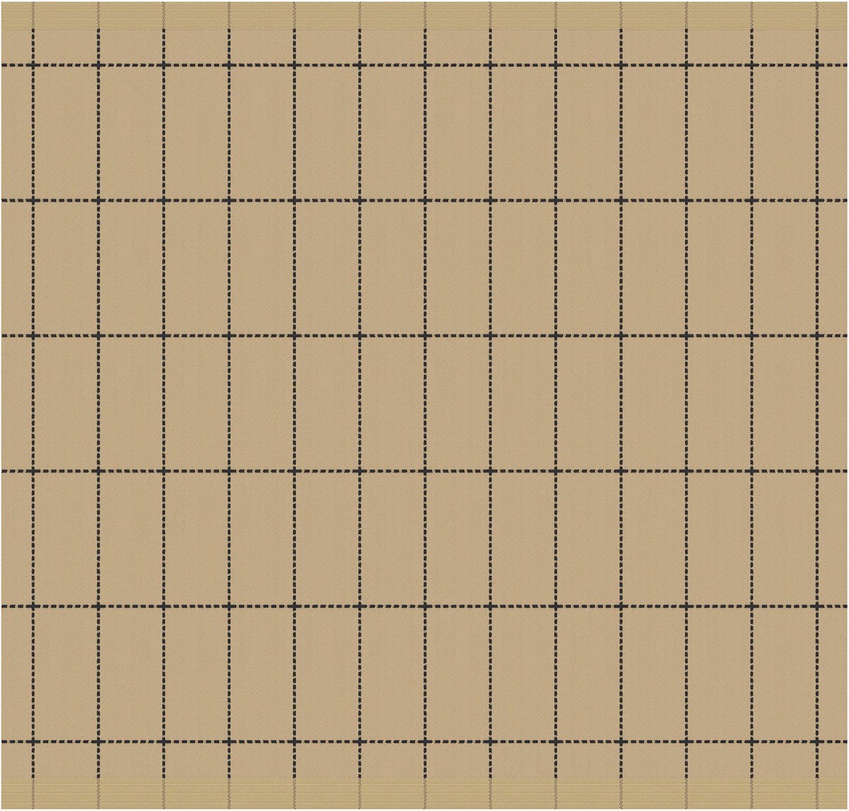 DDDDD theedoek Fence - 60x65 cm - Sand - 6 stuks - Oranje