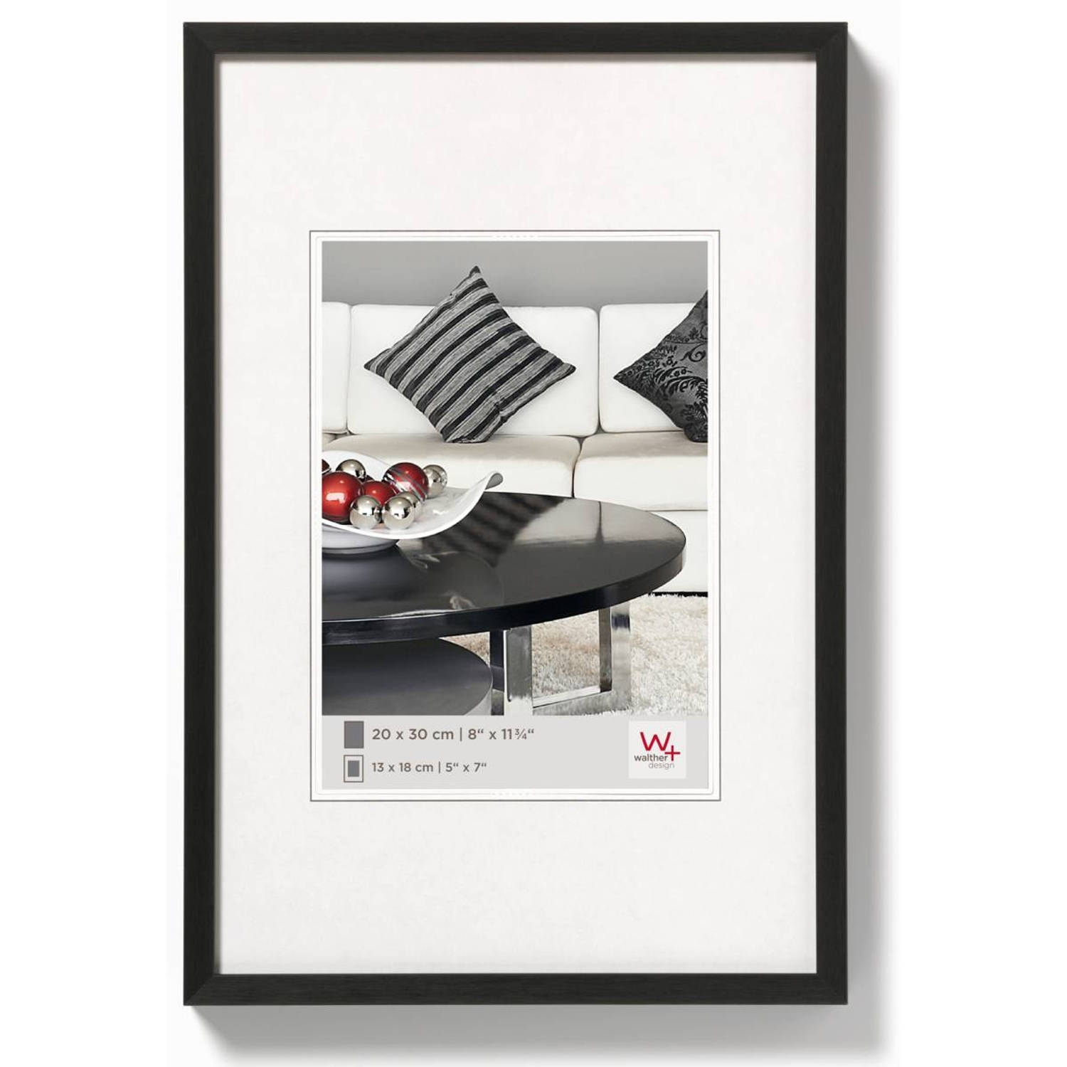 Walther Design Chair aluminiumlijst 020x030 - Zwart