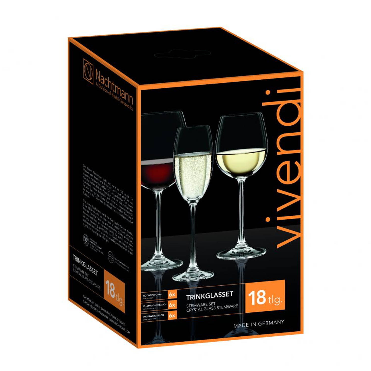 Nachtmann Vivendi glas - set van 18