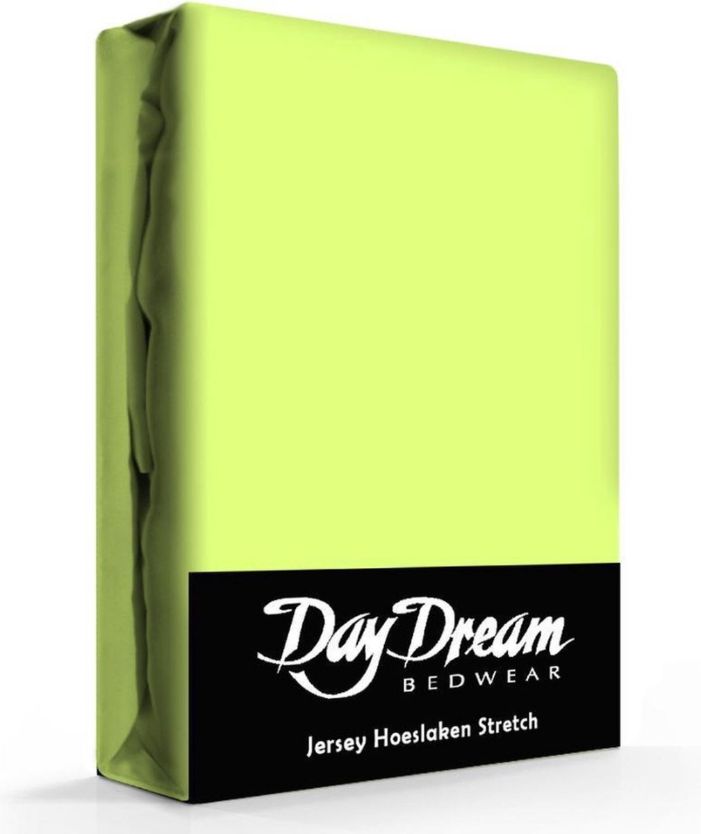 Day Dream Jersey Hoeslaken Lime-140 x 200 cm - Groen