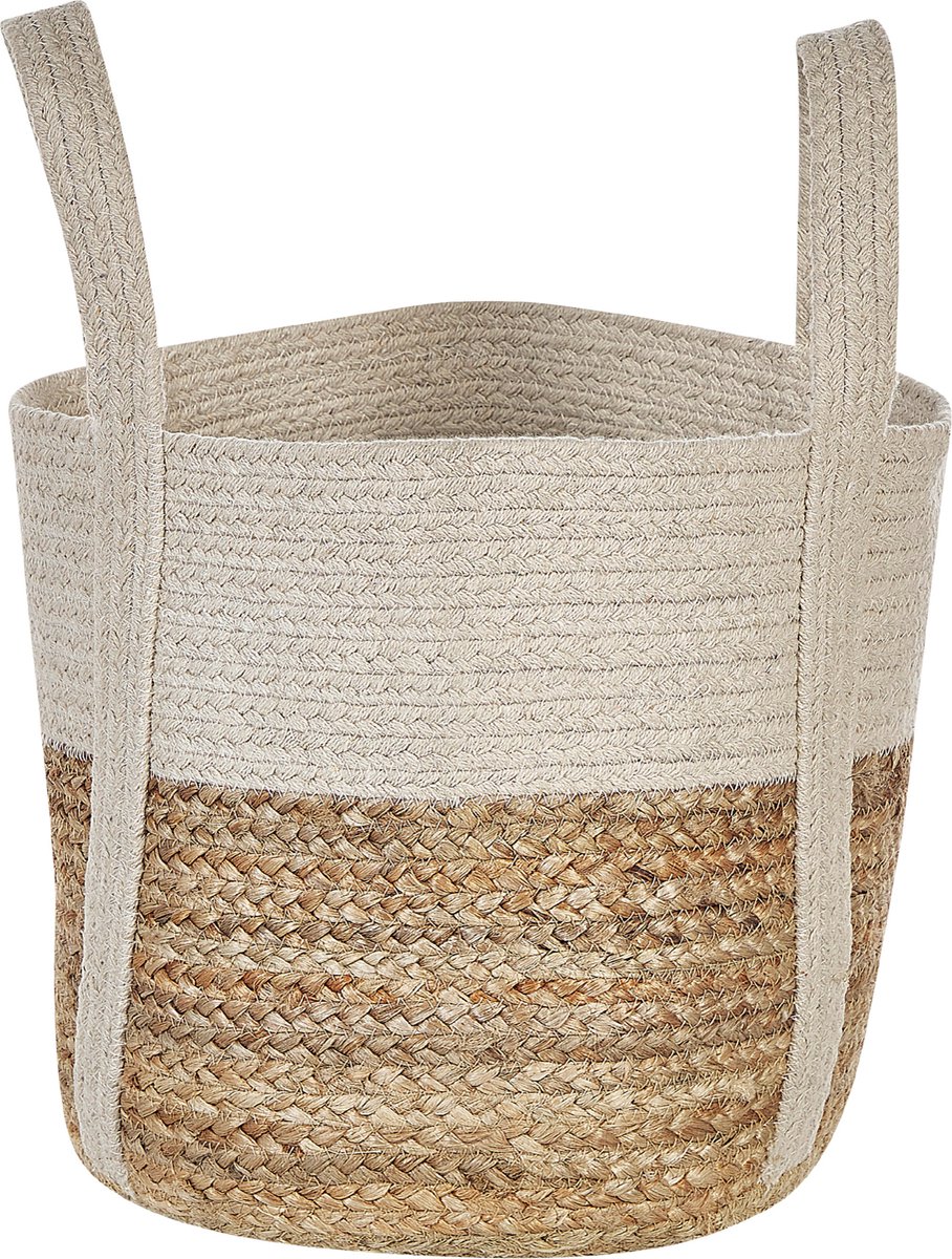 Beliani SONIPAT - Mand-Natuurlijk-Jute, Katoen - Beige