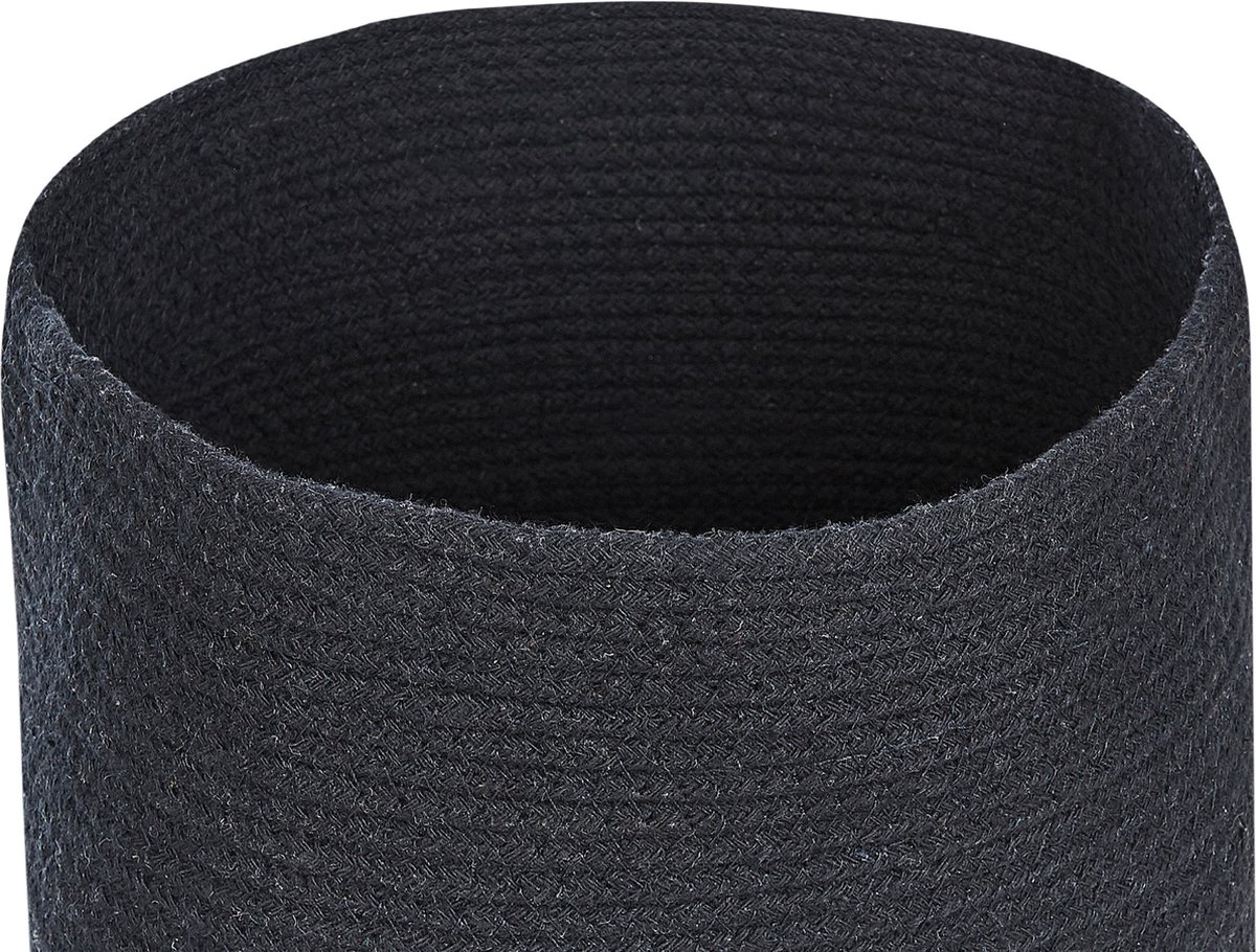 Beliani SILOPI - Mand--Katoen - Zwart