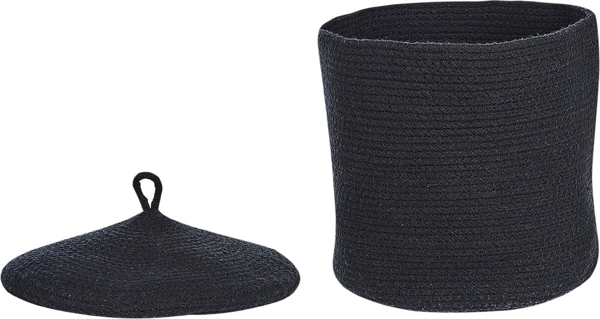 Beliani SILOPI - Mand--Katoen - Zwart