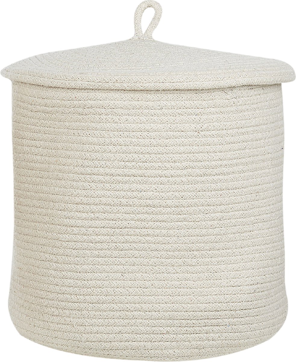 Beliani SILOPI - Mand-Wit-Katoen