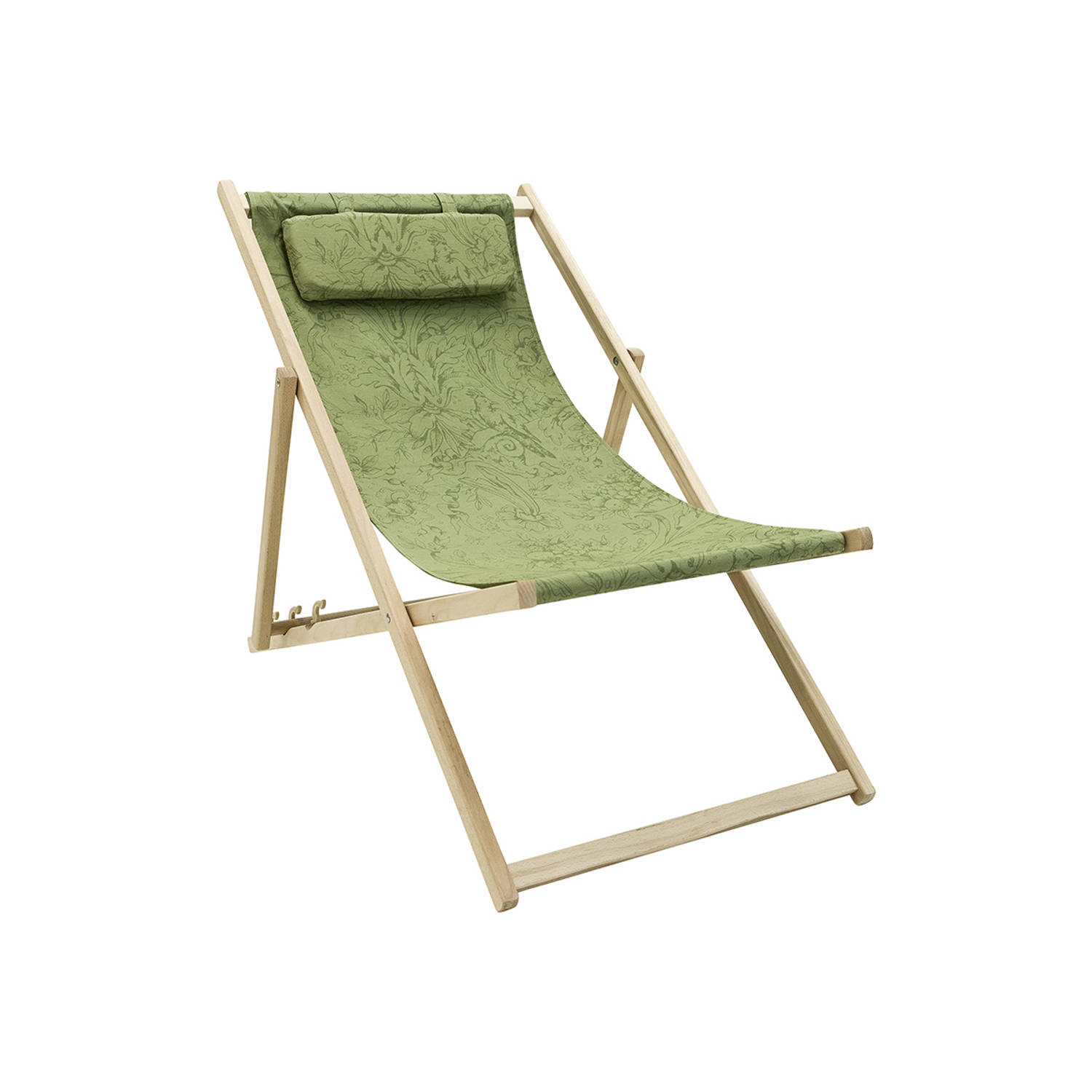 Madison - Houten Strandstoel 120x55 Nori Green - Groen