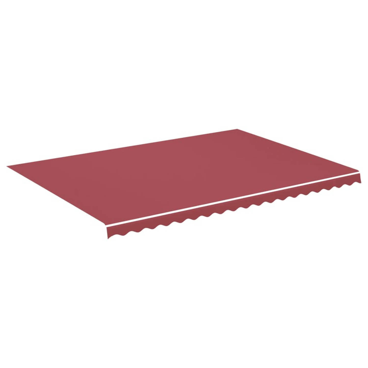 vidaXL Vervangingsdoek voor luifel 5x3,5 m bordeaux - Rood