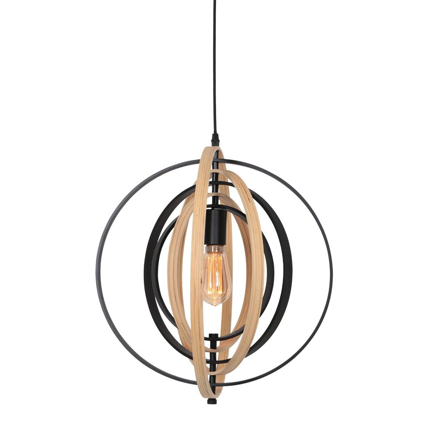 Anne Lighting Anne Light & home Hanglamp Muoversi Ø 45 cm hout - Bruin