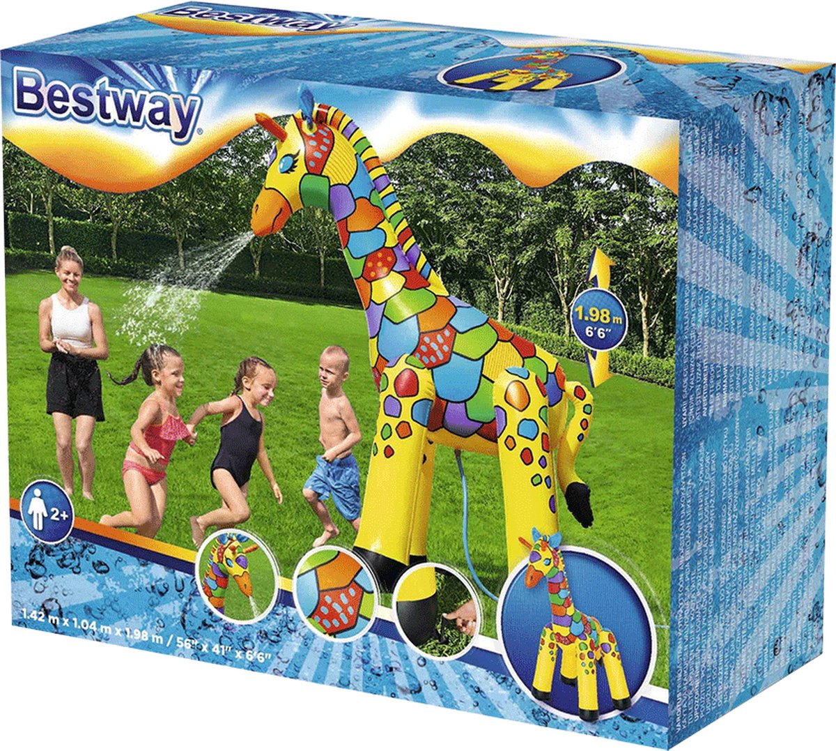 Bestway Girafsproeier Jumbo 142x104x198 cm