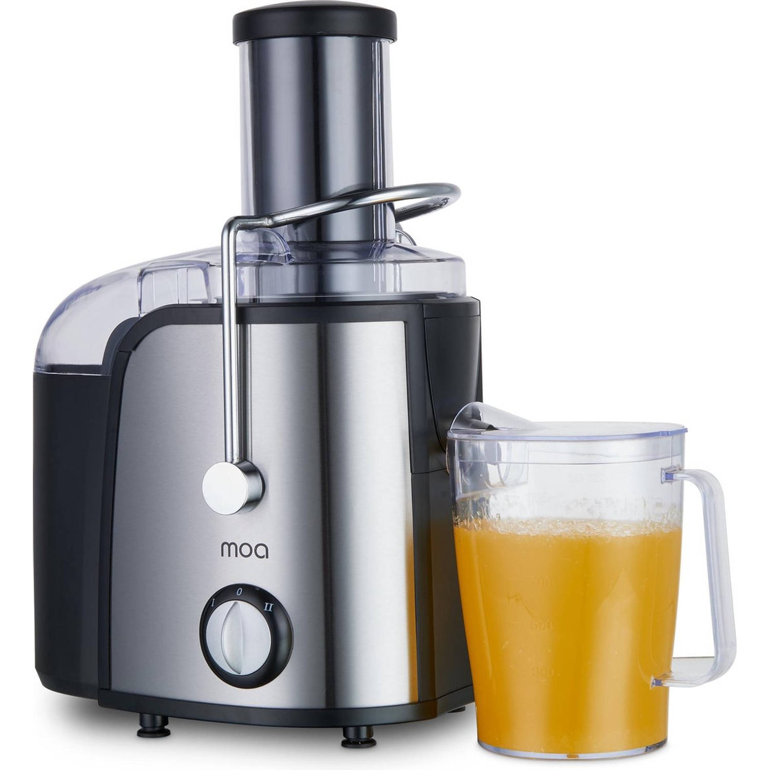 MOA Sapcentrifuge - Voor Groente en Fruit - Juicer - Juice Extractor - RVS - JE308 - Grijs