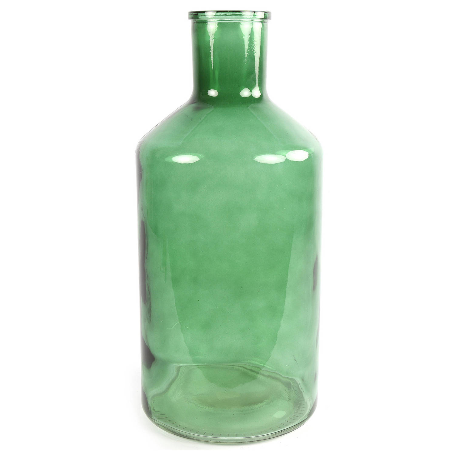 Countryfield Vaas - mint - glas - XXL fles vorm - D24 x H51 cm - Vazen - Groen