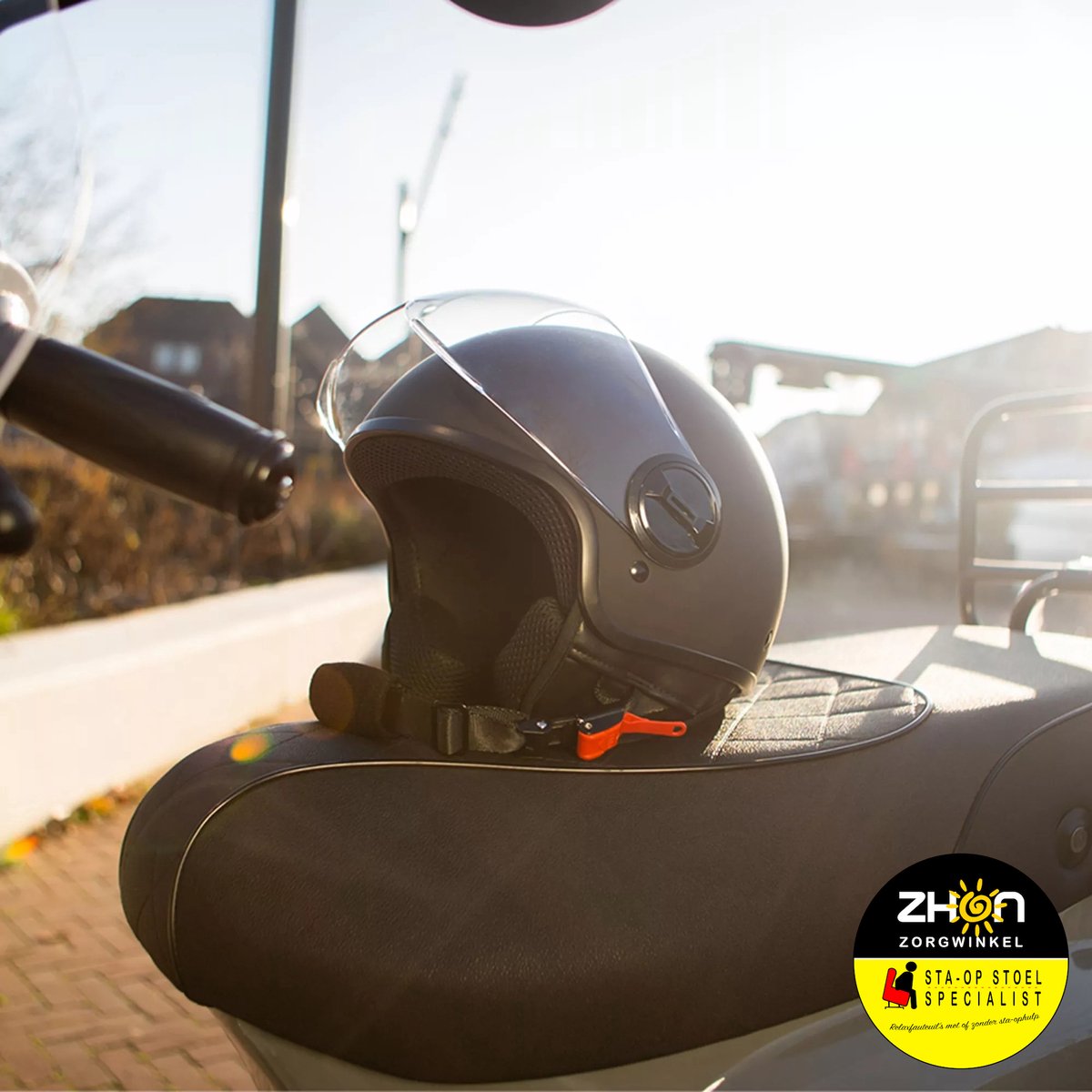 Pro tect urban helm l voor scooter en fiets ece keurmerk - Zwart