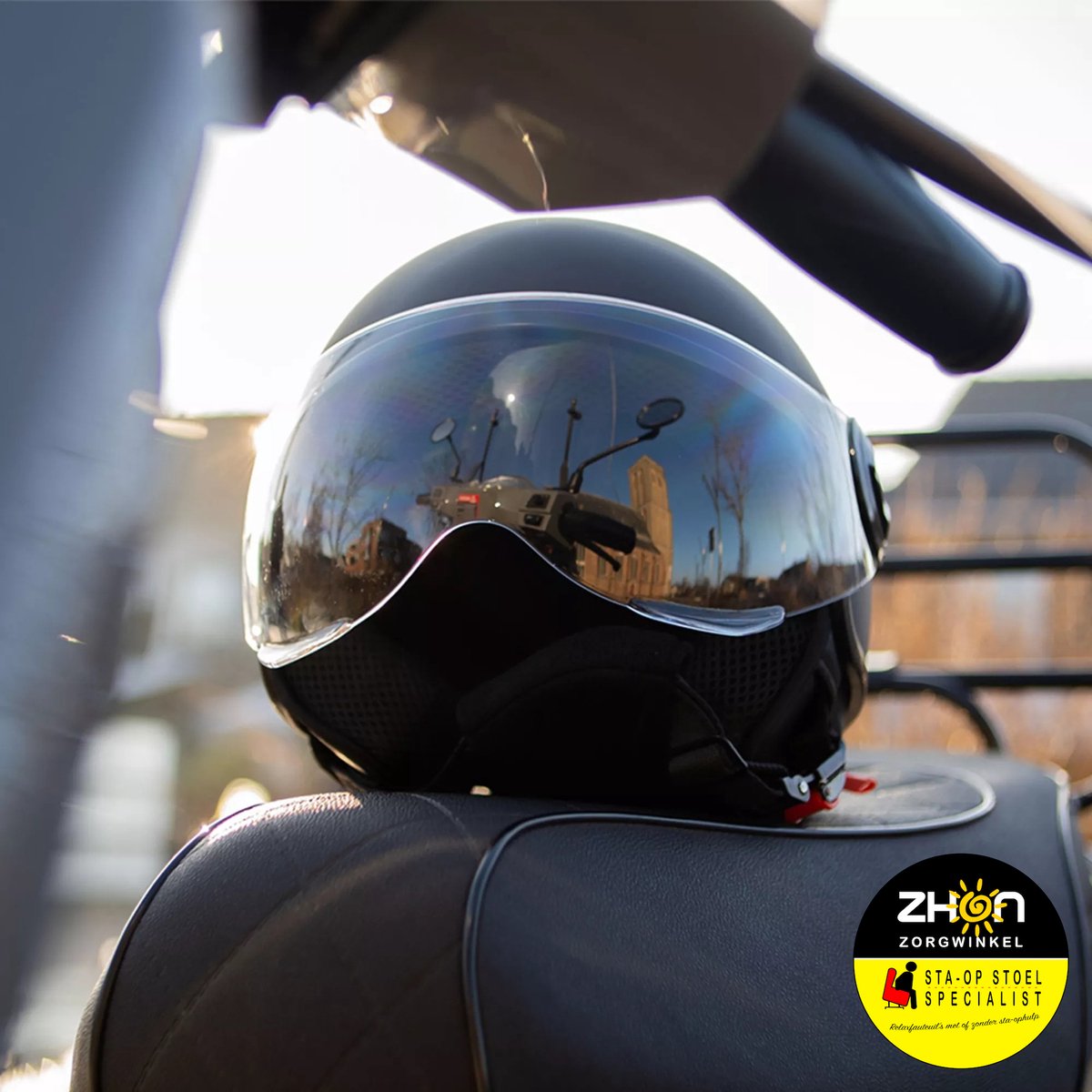 Pro tect urban helm l voor scooter en fiets ece keurmerk - Zwart