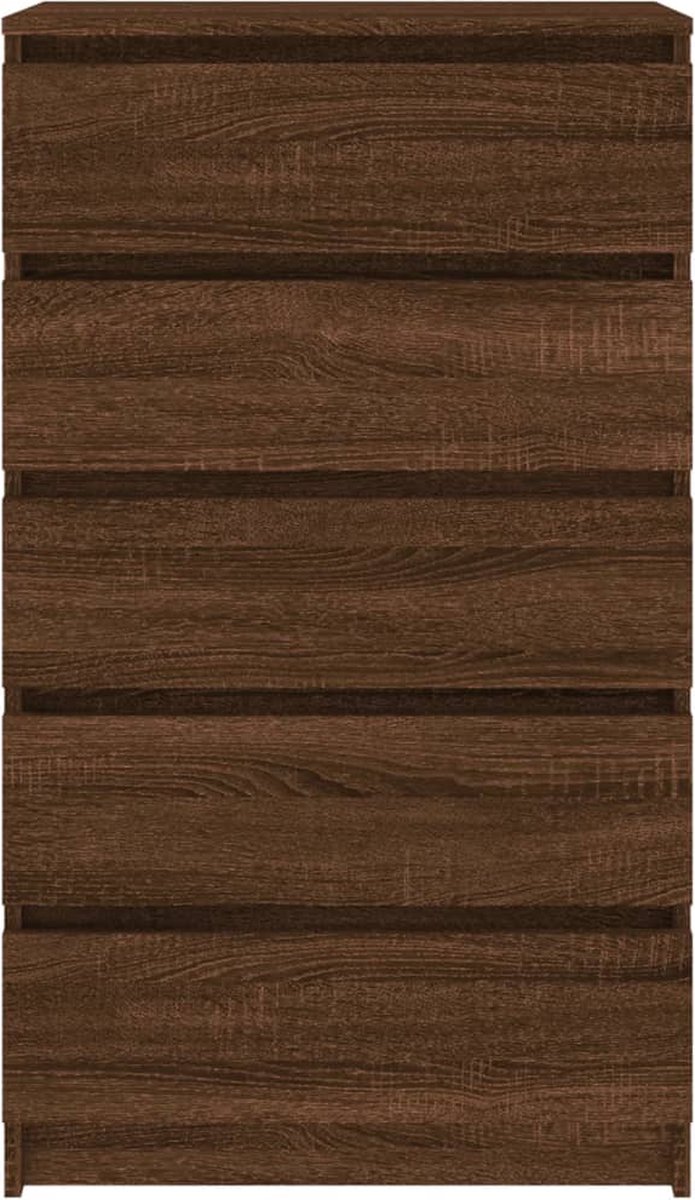 vidaXL Ladekast 60x36x103 cm bewerkt houteikenkleurig - Bruin