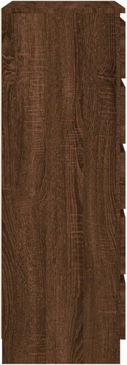 vidaXL Ladekast 60x36x103 cm bewerkt houteikenkleurig - Bruin