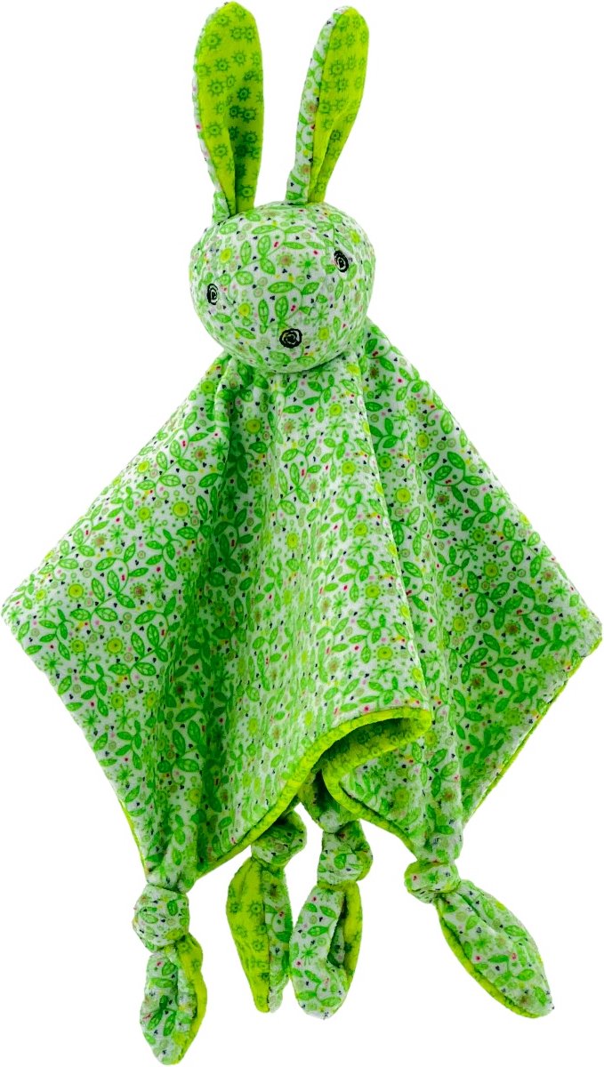 Pauline Oud Knuffeldoek Konijn Knuffellap - Groen