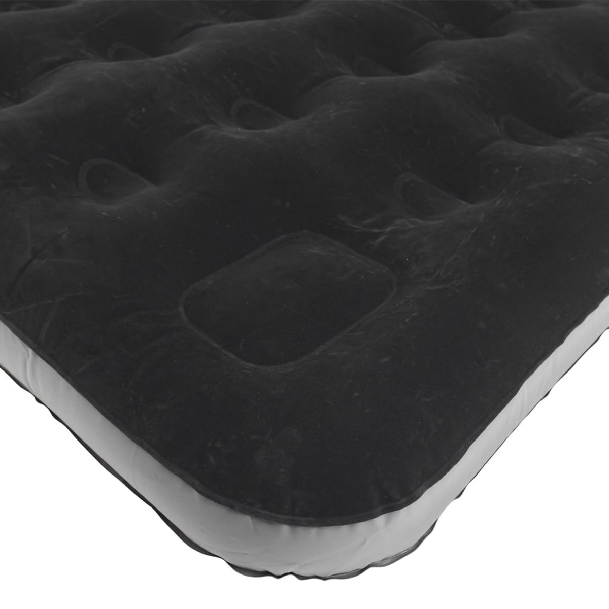 Outwell luchtmatras Classic Single met kussen en pomp en grijs - Zwart