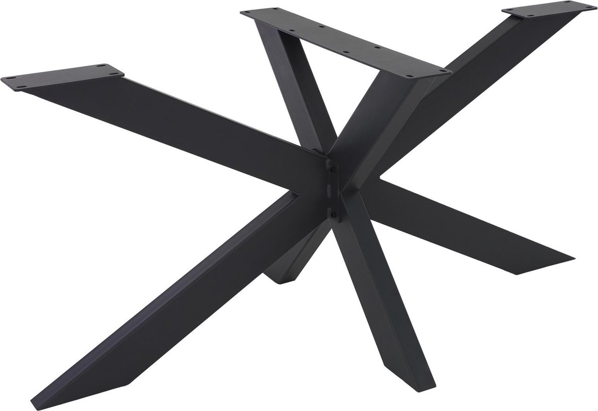 ML-Design Tafelpoten X-Design, zwart, 68x71x120 cm, gemaakt van metaal