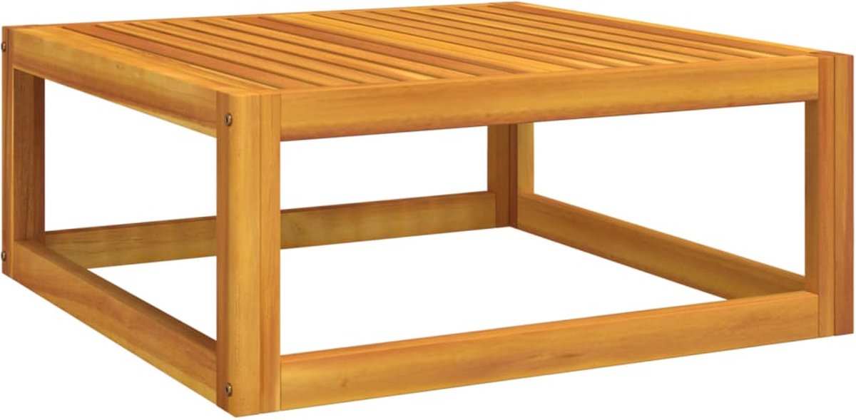 vidaXL 5-delige Loungeset met lichtgrijze kussens massief hout - Bruin