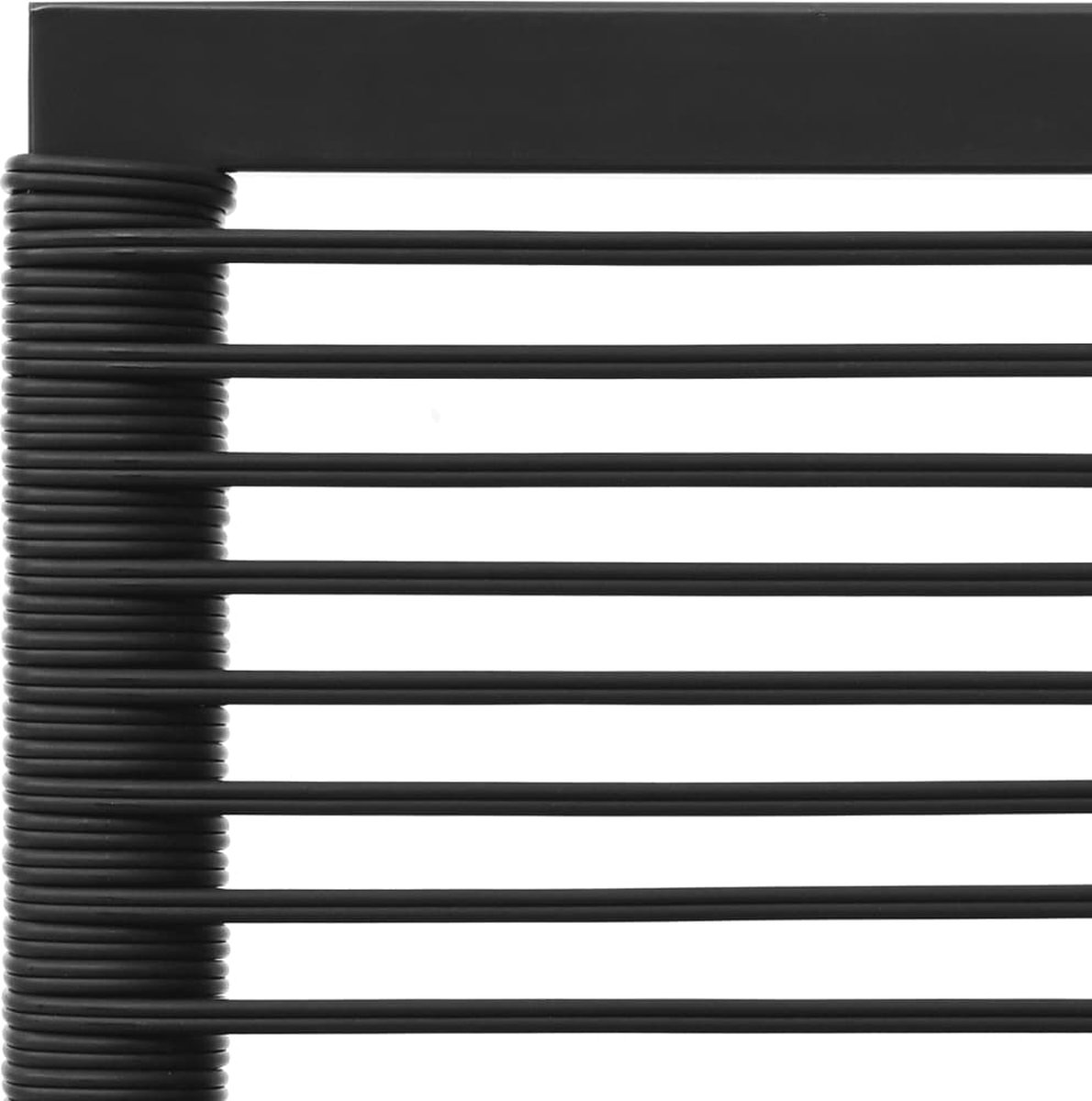 vidaXL 4-delige Loungeset poly rattan en grijs - Zwart