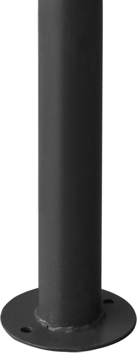 vidaXL Prieel 3x3 m 180 g/m² stof en staal antracietkleurig