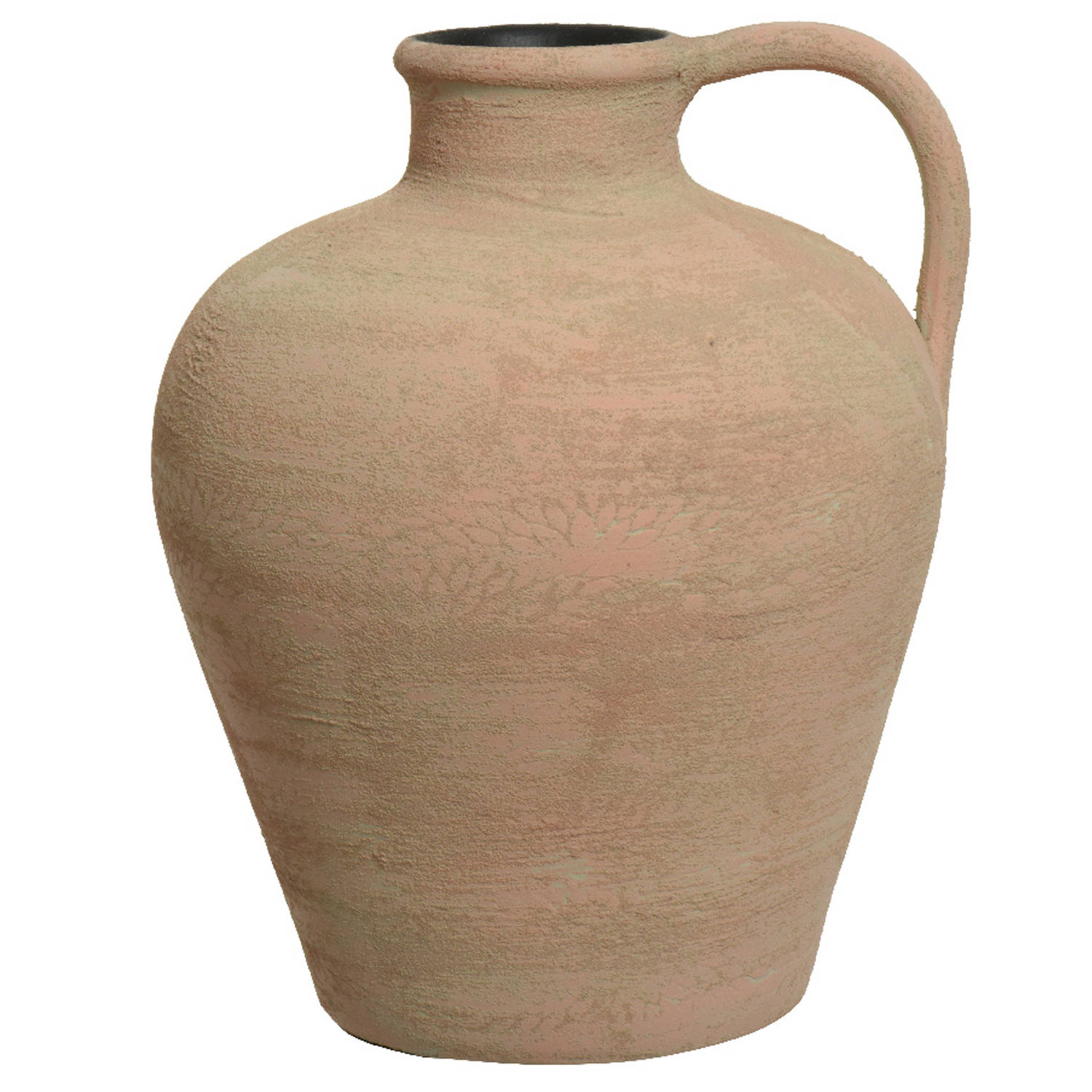 Decoris Vaas kruik model - terracotta - licht - D28 x H37 cm - Vazen - Bruin