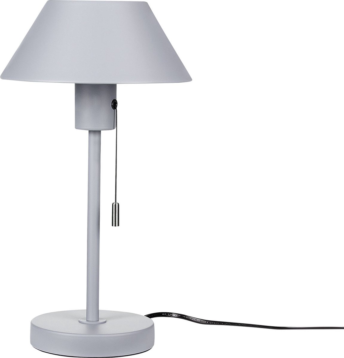 Beliani CAPARO - Tafellamp--IJzer - Grijs