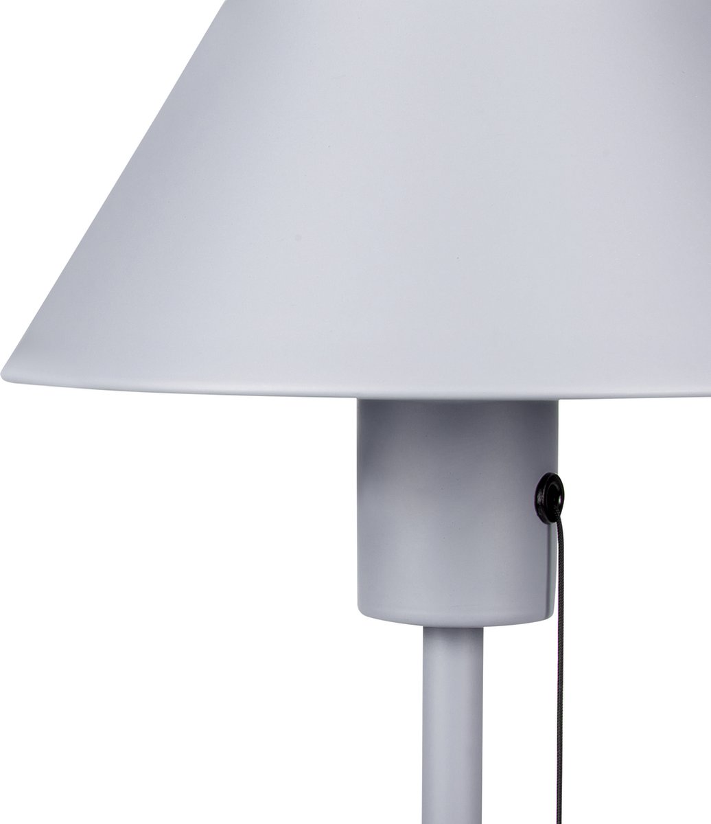 Beliani CAPARO - Tafellamp--IJzer - Grijs