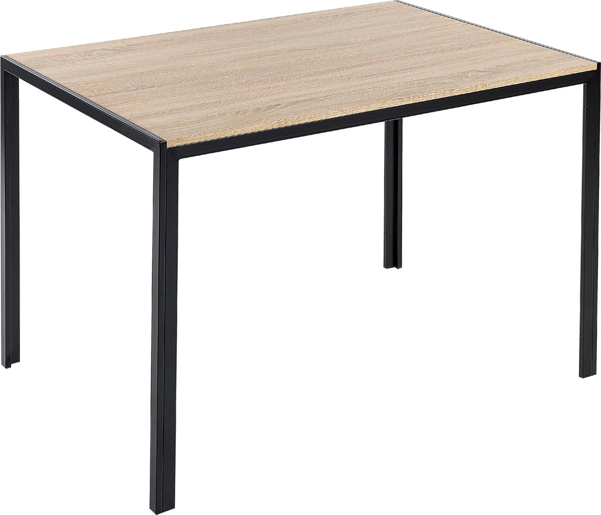 Beliani NEWFIELD - Eettafel-Lichte houtkleur-MDF - Bruin