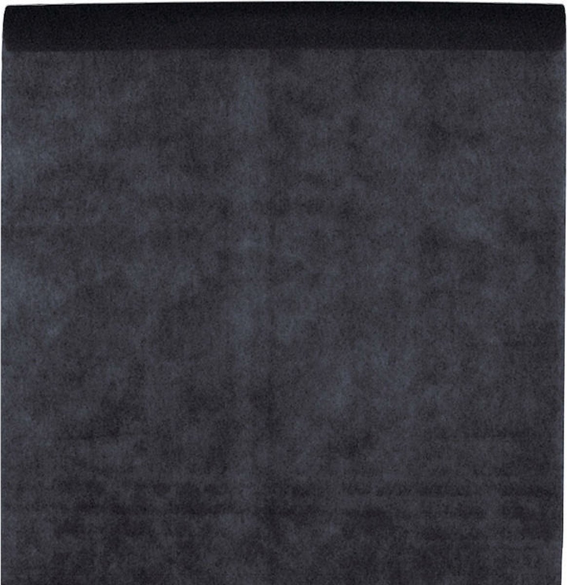 Santex Feest tafelkleed met pailletten tafelloper - op rol - zwart/ - 10 meter - Feesttafelkleden - Rood