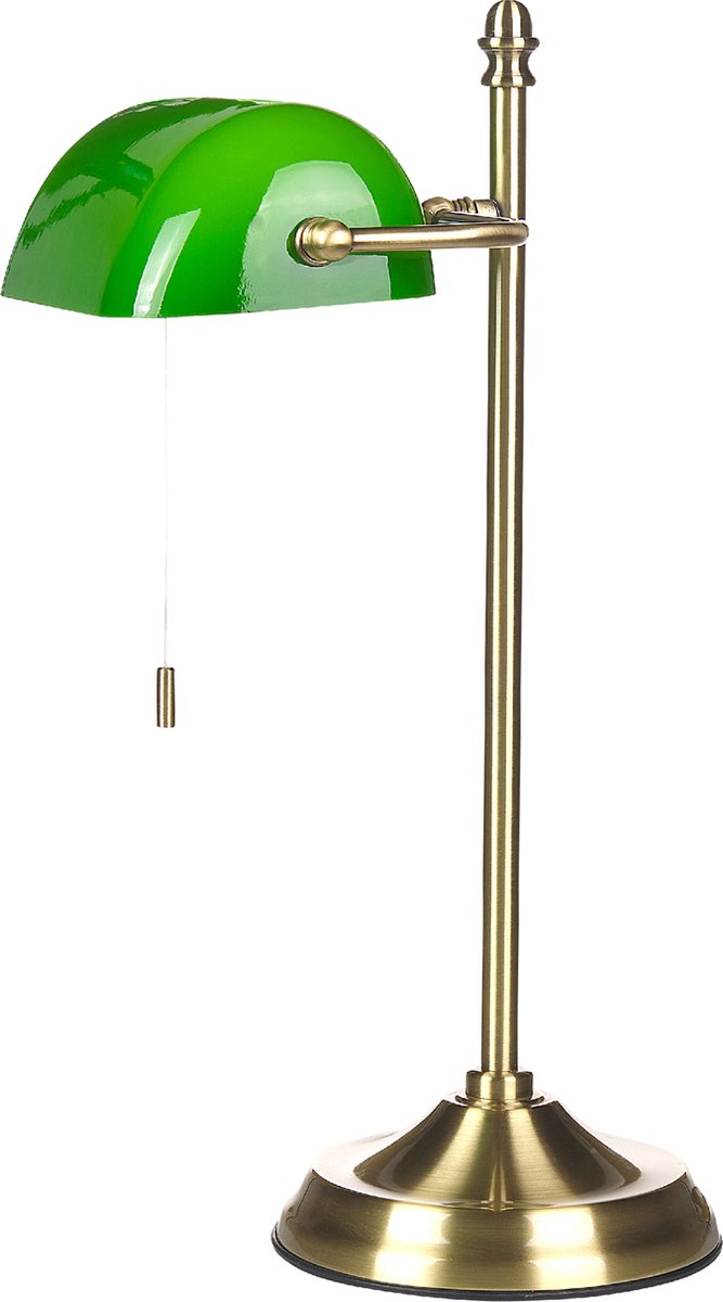 Beliani MARAVAL - Tafellamp--Glas - Groen